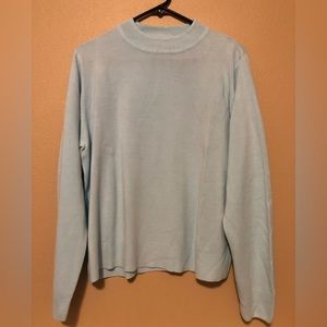 Sag Harbor Light Blue Sweater XL